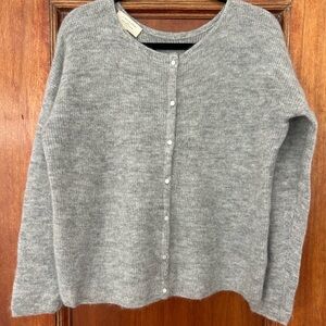 Sezane Gaspard cardigan in gray, size M